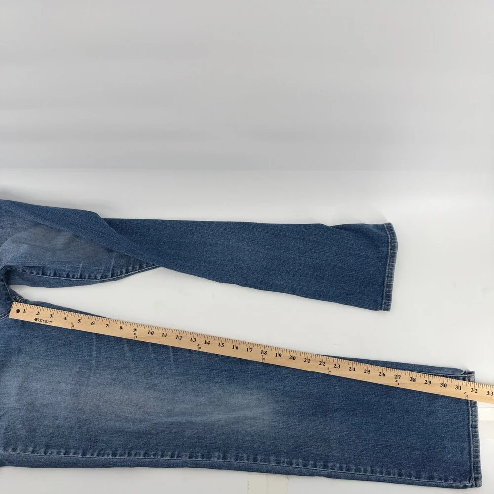 Lucky Brand Sofia Straight Leg Jeans Womens 10/30 Long Blue Medium Wash Mid Rise